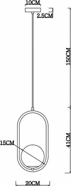 Подвесной светильник Arte Lamp Matisse A7745SP-1AB в Заречном - zarechnyy.mebel24.online | фото 4