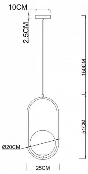 Подвесной светильник Arte Lamp Matisse A7746SP-1AB в Заречном - zarechnyy.mebel24.online | фото 3