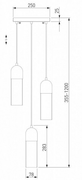 Подвесной светильник Eurosvet Airon 50180/3 в Заречном - zarechnyy.mebel24.online | фото 2