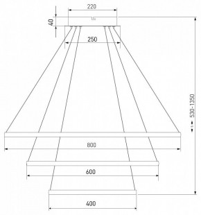 Подвесной светильник Eurosvet Collars 90264/3 черный в Заречном - zarechnyy.mebel24.online | фото 7