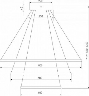 Подвесной светильник Eurosvet Collars 90264/3 латунь в Заречном - zarechnyy.mebel24.online | фото 3