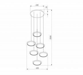 Подвесной светильник Eurosvet Crespella 90034/6 золото в Заречном - zarechnyy.mebel24.online | фото 5