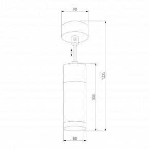Подвесной светильник Eurosvet Double Topper 50135/1 LED хром/черный в Заречном - zarechnyy.mebel24.online | фото 4
