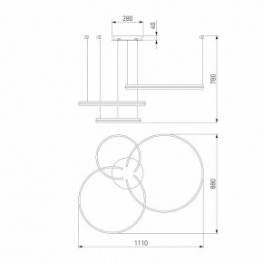 Подвесной светильник Eurosvet Gap 90180/3 сатин-никель в Заречном - zarechnyy.mebel24.online | фото 5