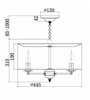 Подвесной светильник Maytoni Anna H007PL-04G в Заречном - zarechnyy.mebel24.online | фото 4