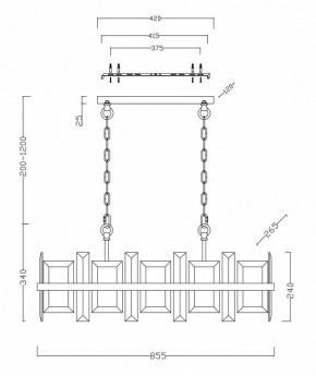 Подвесной светильник Maytoni Cerezo MOD201PL-08N в Заречном - zarechnyy.mebel24.online | фото 4