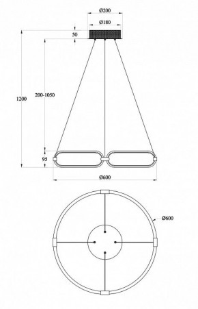 Подвесной светильник Maytoni Chain MOD017PL-L50N в Заречном - zarechnyy.mebel24.online | фото 6