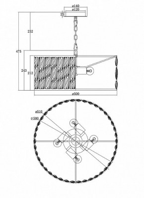 Подвесной светильник Maytoni Gelid MOD184-PL-04-CH в Заречном - zarechnyy.mebel24.online | фото 6