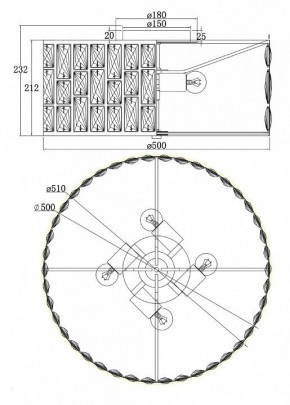 Подвесной светильник Maytoni Gelid MOD184PL-04CH в Заречном - zarechnyy.mebel24.online | фото 4