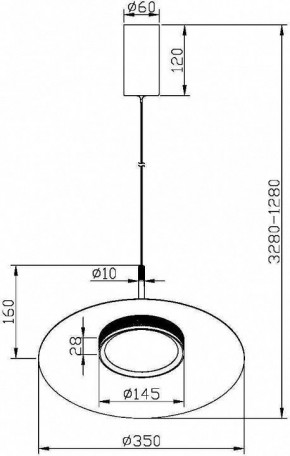 Подвесной светильник Maytoni Halo MOD041PL-L15B3K1 в Заречном - zarechnyy.mebel24.online | фото 5