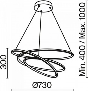 Подвесной светильник Maytoni Halo MOD100PL-L88WK1 в Заречном - zarechnyy.mebel24.online | фото 3