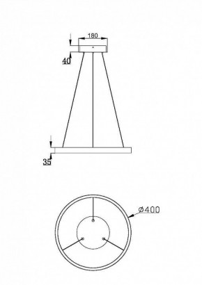 Подвесной светильник Maytoni Rim MOD058PL-L32BSK в Заречном - zarechnyy.mebel24.online | фото 3