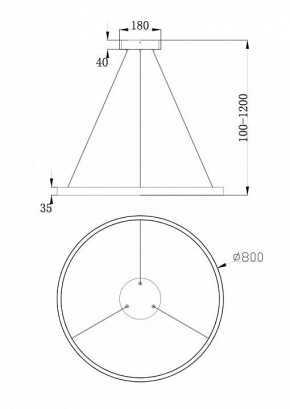 Подвесной светильник Maytoni Rim MOD058PL-L42BS4K в Заречном - zarechnyy.mebel24.online | фото 4