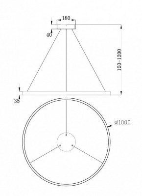 Подвесной светильник Maytoni Rim MOD058PL-L54BS4K в Заречном - zarechnyy.mebel24.online | фото 4