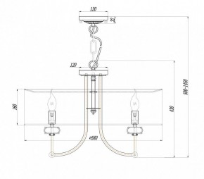 Подвесной светильник Maytoni Roma ARM006PL-06G в Заречном - zarechnyy.mebel24.online | фото 3