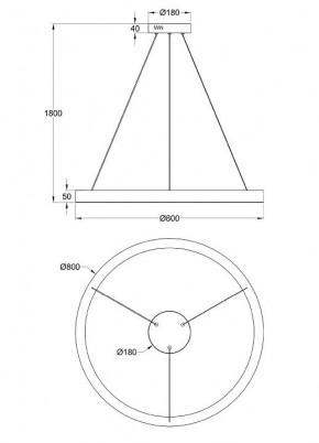 Подвесной светильник Maytoni Saturno MOD415PL-L60BS4K в Заречном - zarechnyy.mebel24.online | фото 4