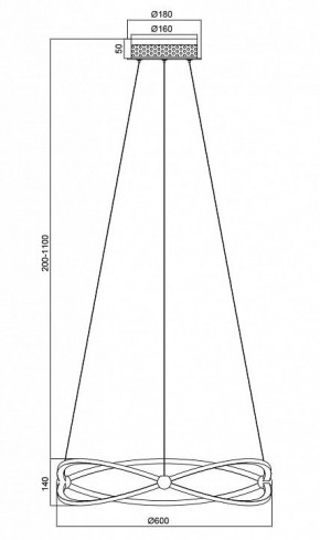 Подвесной светильник Maytoni Weave MOD062PL-L45CH3K в Заречном - zarechnyy.mebel24.online | фото 5