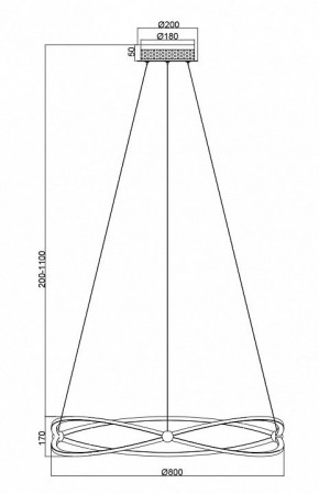 Подвесной светильник Maytoni Weave MOD062PL-L56CH3K в Заречном - zarechnyy.mebel24.online | фото 5