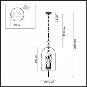 Подвесной светильник Odeon Light Bell 4892/3 в Заречном - zarechnyy.mebel24.online | фото 6