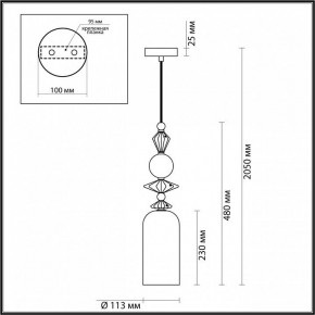 Подвесной светильник Odeon Light Bizet 4855/1 в Заречном - zarechnyy.mebel24.online | фото