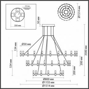 Подвесной светильник Odeon Light Candel 5009/204L в Заречном - zarechnyy.mebel24.online | фото 5