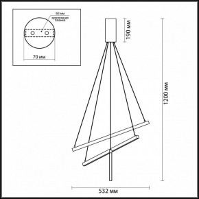 Подвесной светильник Odeon Light Cometa 3860/39B в Заречном - zarechnyy.mebel24.online | фото 5