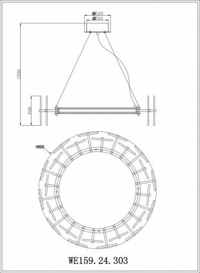 Подвесной светильник Wertmark Nicola WE159.24.303 в Заречном - zarechnyy.mebel24.online | фото 3