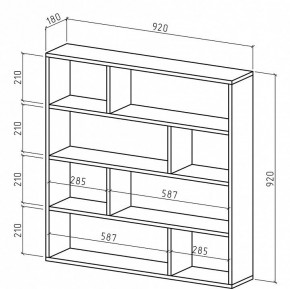 Полка книжная Реал-3 в Заречном - zarechnyy.mebel24.online | фото 2