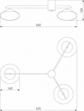 Потолочная люстра Eurosvet Opaline 70220/3 черный в Заречном - zarechnyy.mebel24.online | фото 2