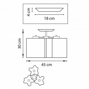 Потолочная люстра Lightstar Nubi 802033 в Заречном - zarechnyy.mebel24.online | фото 2