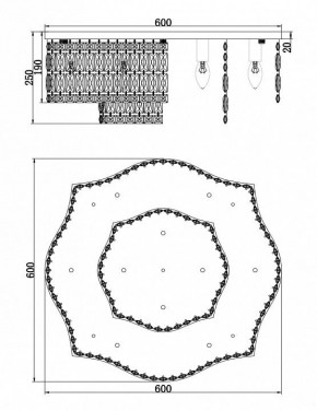 Потолочная люстра Maytoni Dune DIA005CL-10CH в Заречном - zarechnyy.mebel24.online | фото 2