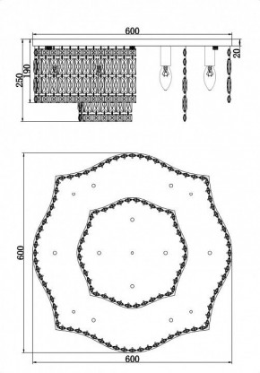 Потолочная люстра Maytoni Dune DIA005CL-10G в Заречном - zarechnyy.mebel24.online | фото 3
