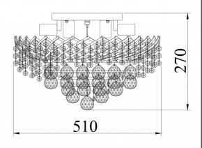 Потолочная люстра Maytoni Karolina DIA120-09-G в Заречном - zarechnyy.mebel24.online | фото 4