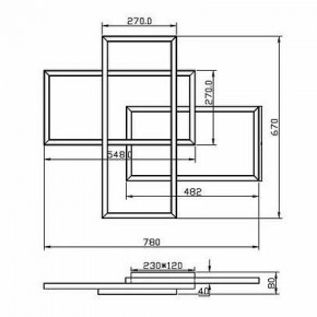 Потолочная люстра Maytoni Line MOD016CL-L80BK в Заречном - zarechnyy.mebel24.online | фото 2