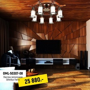 Потолочная люстра Omnilux Ferro OML-50307-08 в Заречном - zarechnyy.mebel24.online | фото 2