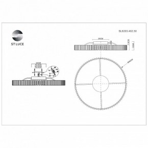 Потолочная люстра ST-Luce Estense SL6203.402.50 в Заречном - zarechnyy.mebel24.online | фото 3