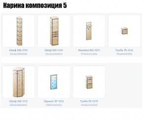 Прихожая Карина (модульная) в Заречном - zarechnyy.mebel24.online | фото 2