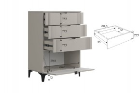 РИЧ Гостиная (модульная) кашемир в Заречном - zarechnyy.mebel24.online | фото 6
