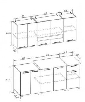 РИО-2 ЛДСП Кухонный гарнитур 1,8 м в Заречном - zarechnyy.mebel24.online | фото 7