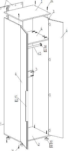 Шкаф 2-ств. для одежды "Лео" в Заречном - zarechnyy.mebel24.online | фото 2