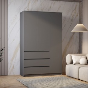 Шкаф 3-х створчатый Симпл ШК-08 (графит) в Заречном - zarechnyy.mebel24.online | фото 3