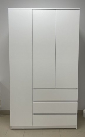 Шкаф 3-ств. с 3 ящиками "Бьянко" в Заречном - zarechnyy.mebel24.online | фото 3