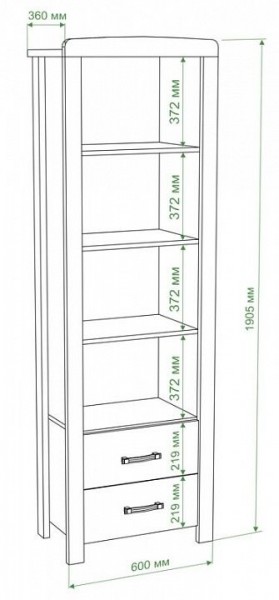 Шкаф для белья Бартоло ВТД-ГФ в Заречном - zarechnyy.mebel24.online | фото 2