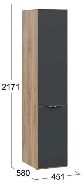 Шкаф для белья Глосс СМ-319.07.111 в Заречном - zarechnyy.mebel24.online | фото 4
