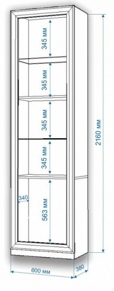 Шкаф для белья Нобиле ВтВ-ФГД-ФГК в Заречном - zarechnyy.mebel24.online | фото 3