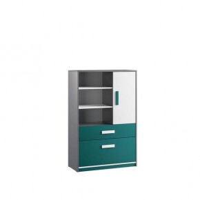 Шкаф книжный Кэнди КШ-2 Океан в Заречном - zarechnyy.mebel24.online | фото