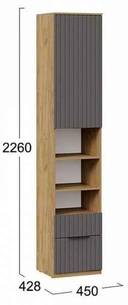 Шкаф комбинированный Хилтон Исп. 2 в Заречном - zarechnyy.mebel24.online | фото 8