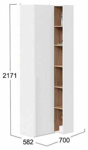 Шкаф комбинированный Порто СМ-393.21.024 в Заречном - zarechnyy.mebel24.online | фото 2