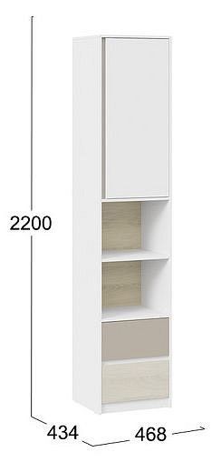 Шкаф комбинированный Сканди в Заречном - zarechnyy.mebel24.online | фото 4