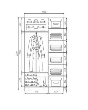 Шкаф-купе ХИТ 22-4-12-22 (420) в Заречном - zarechnyy.mebel24.online | фото 5